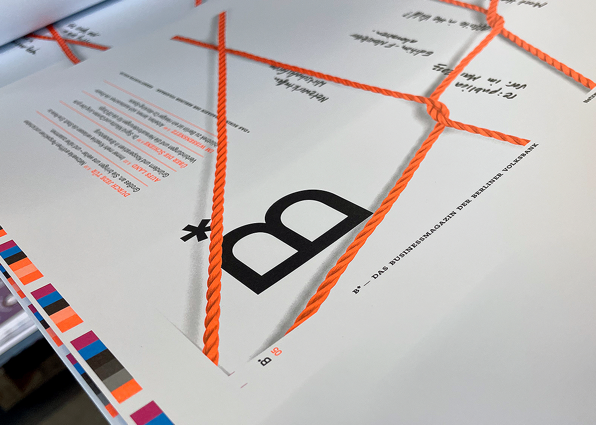 Foto eines Druckbogens